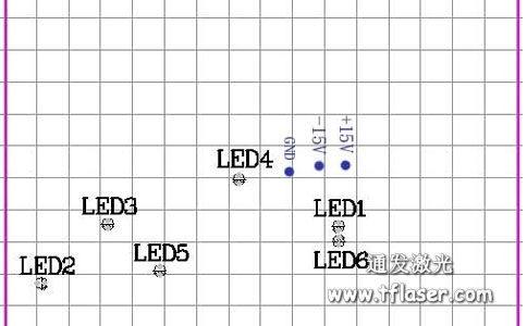 通發(fā)激光升壓調流電源控制板LED示意圖